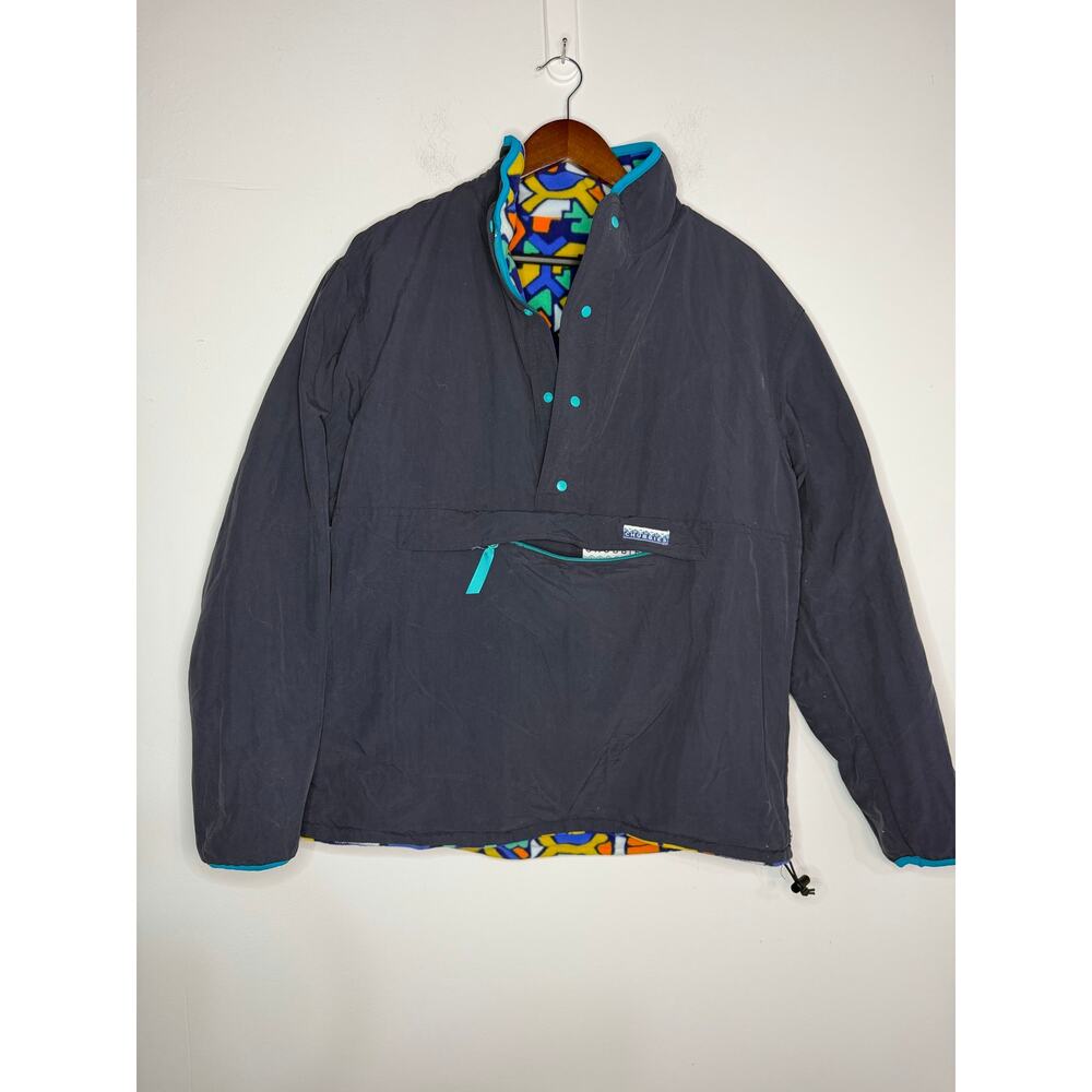 Chubbies Reversible Fleece 1/2 Zip Pull Over Jacket Men Size Medium